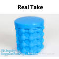 Silicone Ice Cube Maker Genie, Ice Genie 2PC Silicone Molds Ice Bucket /Ice Cube Maker Genie Set